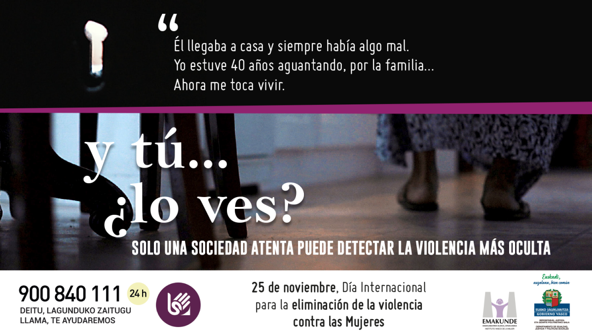 Campaña Emakunde contra la violencia hacia las mujeres
